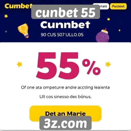Como funciona o sistema de bônus da cunbet 55